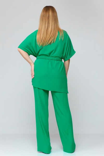 Блуза, брюки, пояс Laikony L-051 зеленый - фото 4
