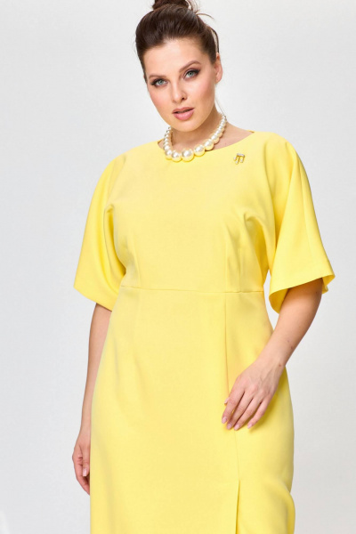 Платье SOVA 11222 желтый - фото 5