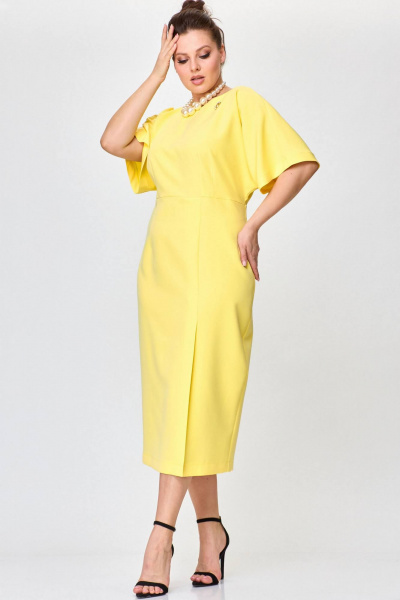 Платье SOVA 11222 желтый - фото 3