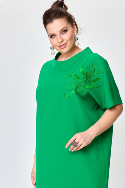 Платье SOVA 11223 зеленый - фото 5