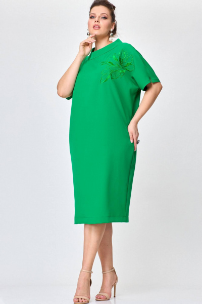 Платье SOVA 11223 зеленый - фото 3