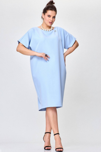 Платье SOVA 11224 голубой - фото 4