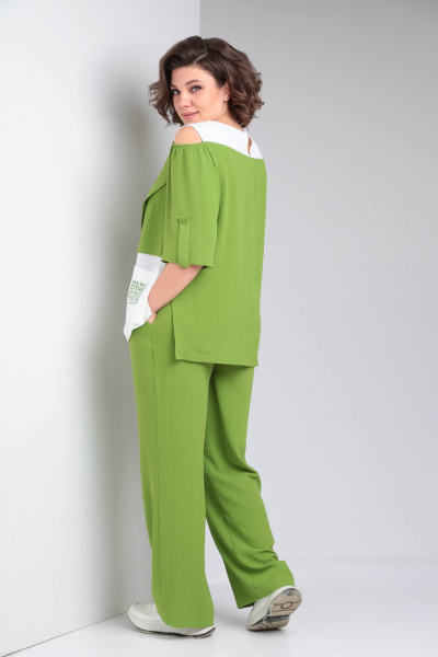 Блуза, брюки Rishelie 887  зеленый - фото 3