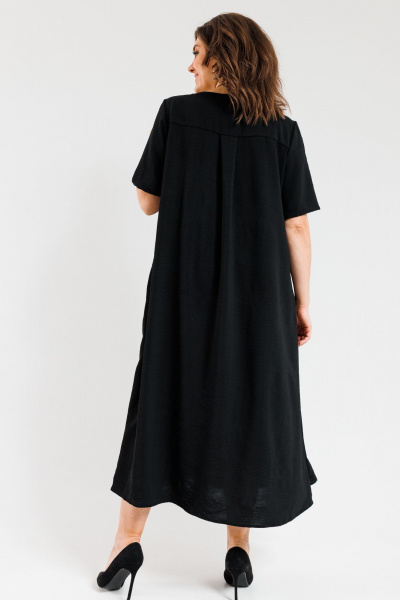 Платье OVERYOU М107-3 черный - фото 13