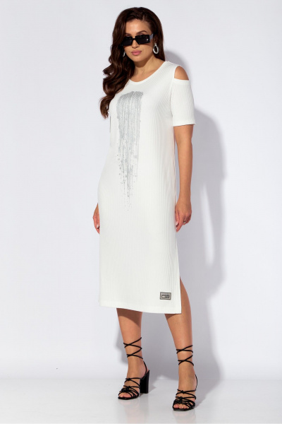 Платье TAiER 1206-1 белый - фото 8