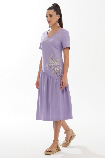 Платье Galean Style 854.1 фиолет - фото 2