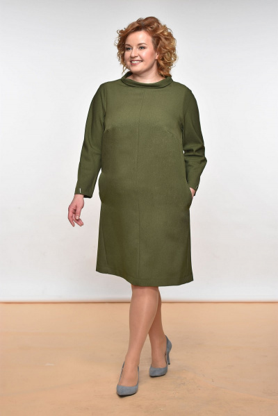 Платье Lady Style Classic 1520 зеленый - фото 2