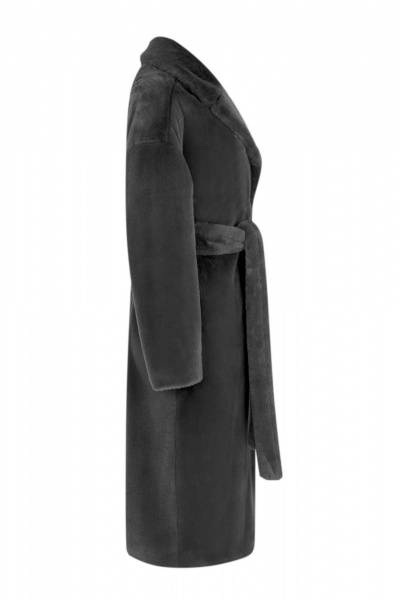 Пальто Elema 1-13055-2-164 тёмно-серый - фото 2