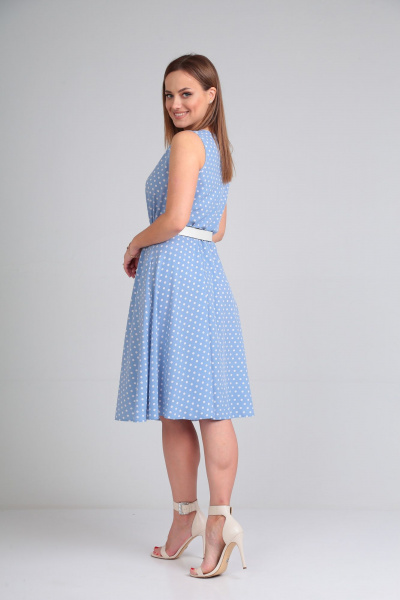 Платье Lady Line 544 голубой - фото 2