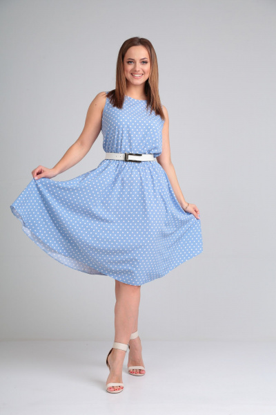 Платье Lady Line 544 голубой - фото 1