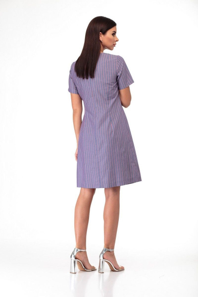 Платье Anelli 853 фиолетовая_полоска - фото 2