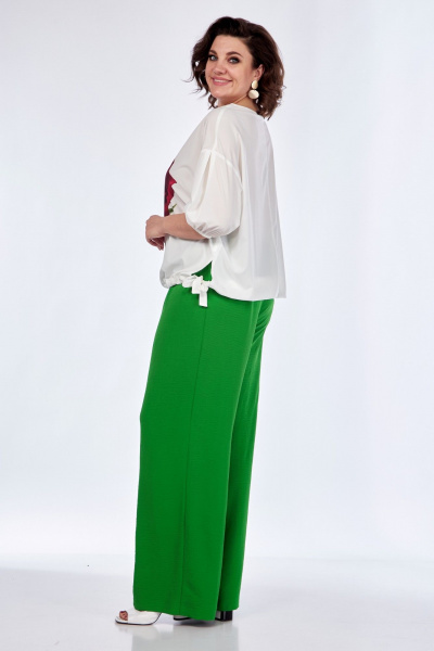 Блуза, брюки Диомант 1956 зеленый - фото 4