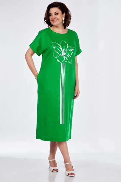 Платье Диомант 1952 зелень - фото 1
