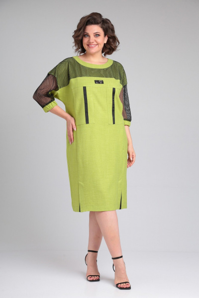 Платье ANASTASIA MAK 1174 салатовый - фото 1