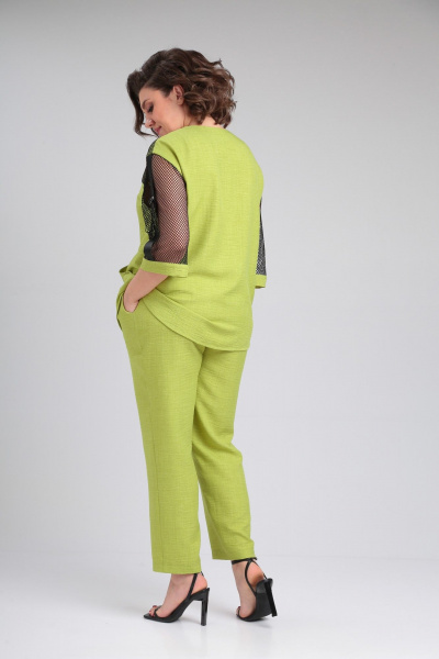 Блуза, брюки ANASTASIA MAK 1179 салатовый - фото 3