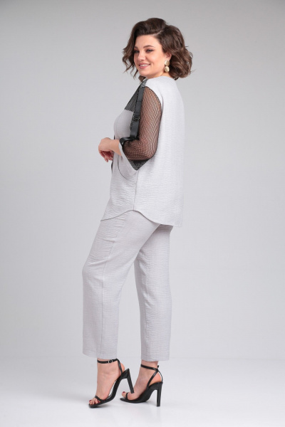 Блуза, брюки ANASTASIA MAK 1179 серый - фото 6