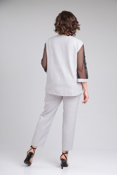 Блуза, брюки ANASTASIA MAK 1179 серый - фото 4