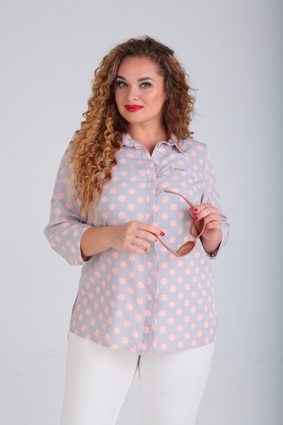 Блуза SOVITA M-598 розовый_горох - фото 5
