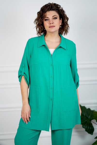 Блуза, брюки, майка Alani Collection 2094 зеленый - фото 6