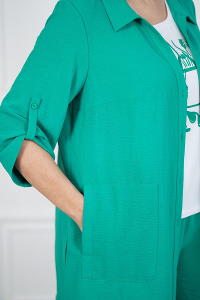 Блуза, брюки, майка Alani Collection 2094 зеленый - фото 5