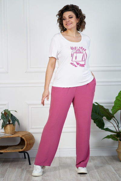 Блуза, брюки, майка Alani Collection 2094 розовый - фото 6