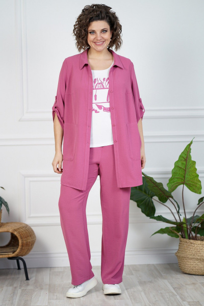 Блуза, брюки, майка Alani Collection 2094 розовый - фото 5