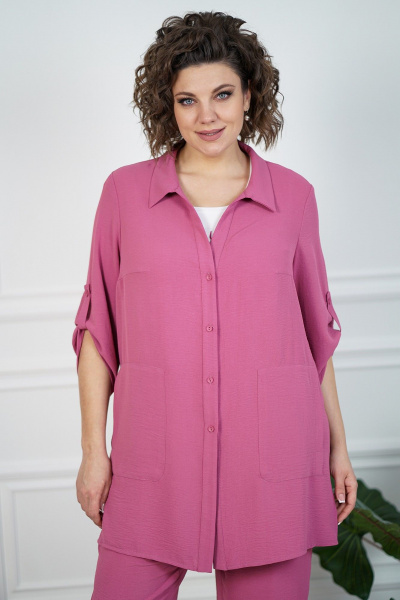 Блуза, брюки, майка Alani Collection 2094 розовый - фото 3