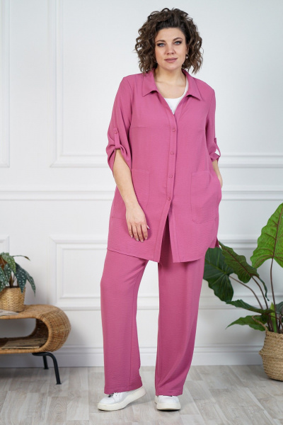 Блуза, брюки, майка Alani Collection 2094 розовый - фото 1
