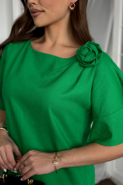 Платье Dilana VIP 2033 зеленый - фото 8