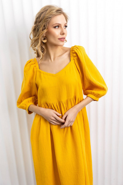 Платье Daloria 2055 желтый - фото 4