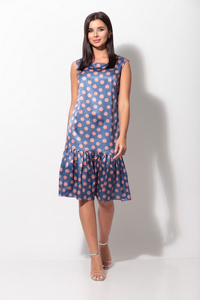 Платье Karina deLux B-118А розово-голубой - фото 2