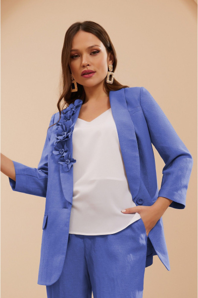 Блуза, брюки, жакет Lissana 4906 лазурно-синий - фото 6