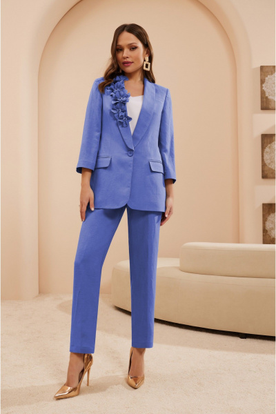 Блуза, брюки, жакет Lissana 4906 лазурно-синий - фото 1