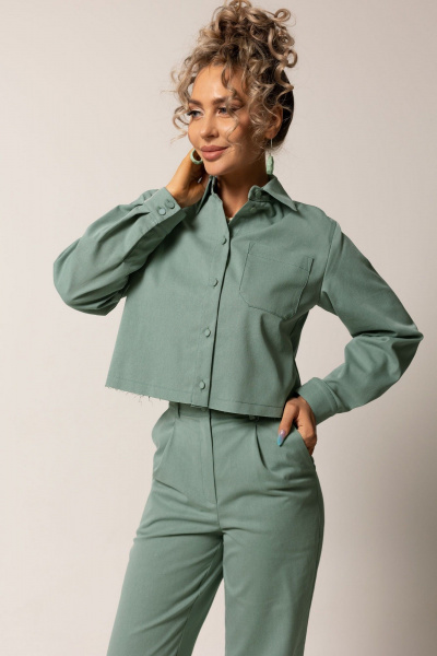 Блуза, брюки Golden Valley 6552 зеленый - фото 2