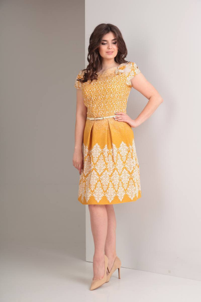 Платье TVIN 7144 желтый - фото 2