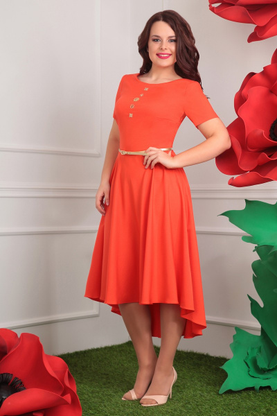 Платье Мода Юрс 2253 оранж - фото 1