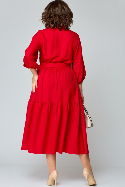 Платье EVA GRANT 7327 красный - фото 6