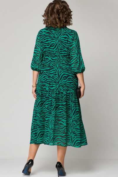Платье EVA GRANT 7210 принт_зелень - фото 4