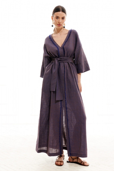 Платье ELLETTO LIFE 1013 фиолетовый - фото 1