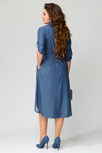 Платье Fita 1551 синий - фото 9
