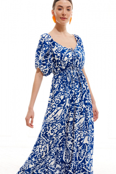 Платье ELLETTO LIFE 1015 сине-белый - фото 17