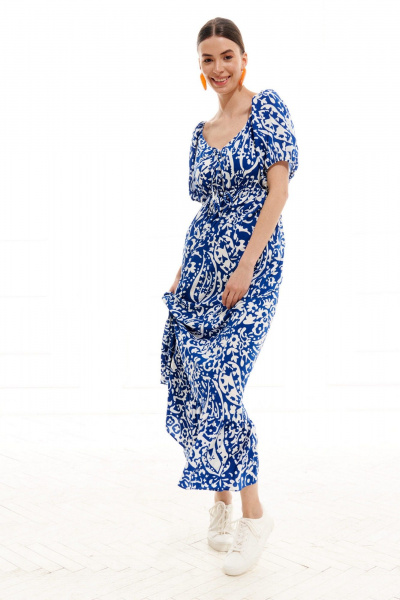 Платье ELLETTO LIFE 1015 сине-белый - фото 13