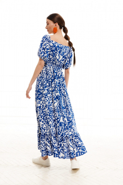 Платье ELLETTO LIFE 1015 сине-белый - фото 12