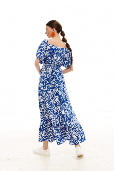 Платье ELLETTO LIFE 1015 сине-белый - фото 11