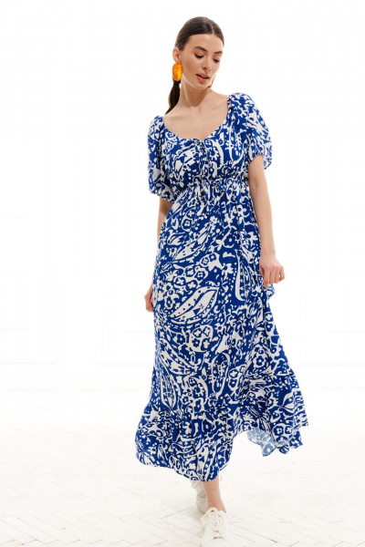 Платье ELLETTO LIFE 1015 сине-белый - фото 9