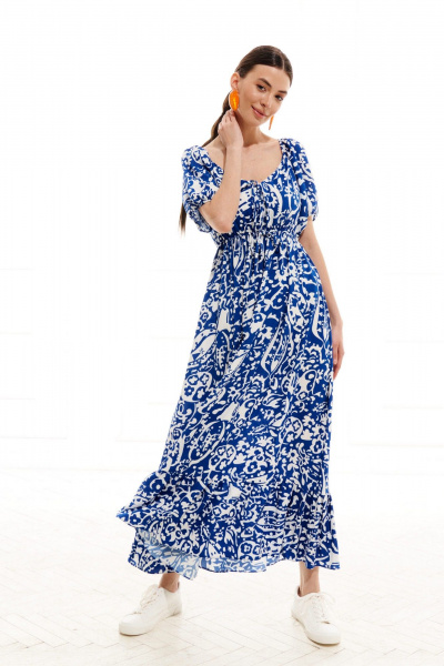 Платье ELLETTO LIFE 1015 сине-белый - фото 8