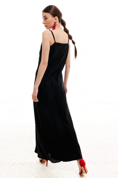 Платье ELLETTO LIFE 1022 черный - фото 5