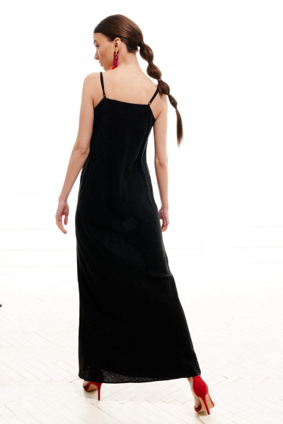 Платье ELLETTO LIFE 1022 черный - фото 2