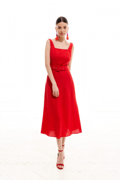 Платье ELLETTO LIFE 1022 красный - фото 72