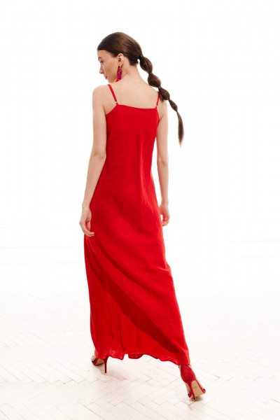 Платье ELLETTO LIFE 1022 красный - фото 67